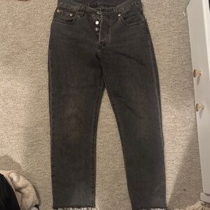 Levi's Charcoal Straight Leg Jeans